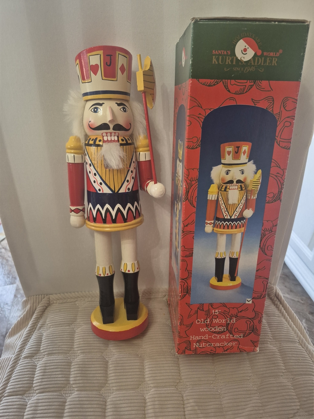 Kurt Adler Vintage Playing Card Nutcracker